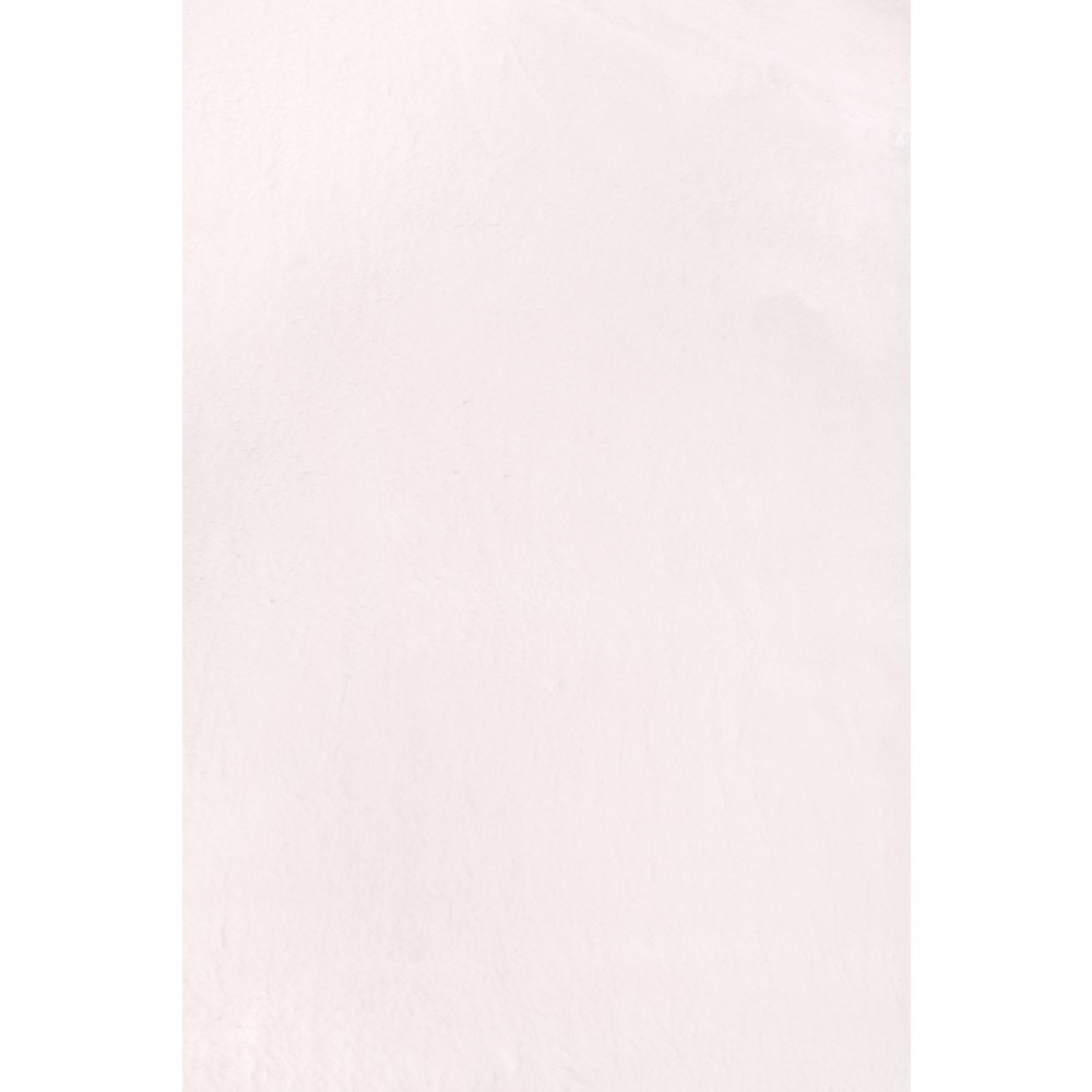 Lulu Modern Plain Shaggy Rugs in Ivory White